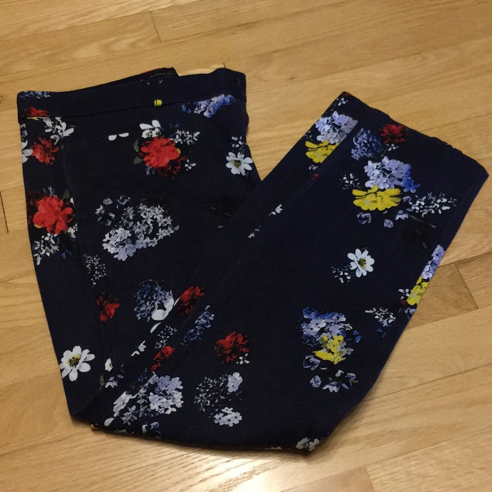 Banana Republic floral Sloan pant